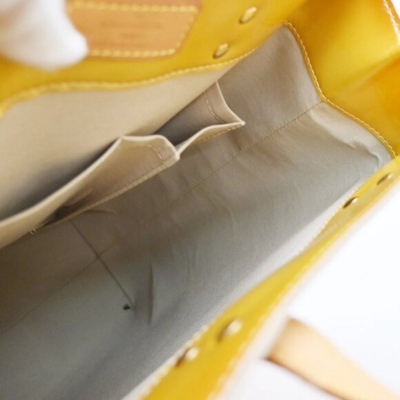LOUIS VUITTON Read MM Hand Bag Monogram Vernis Patent Leather YW - Picture 14 of 14